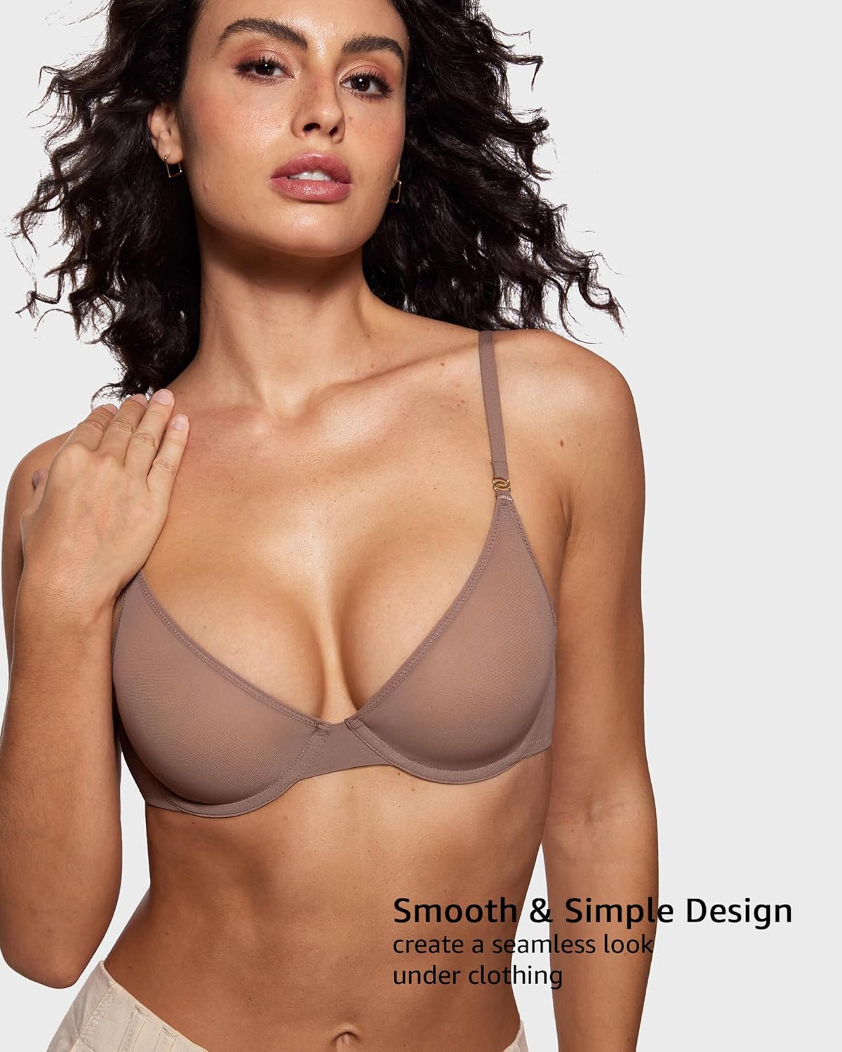 Women's Cosnufy Sheer Balconet - đánh giá và giá Demi Bra Balconette