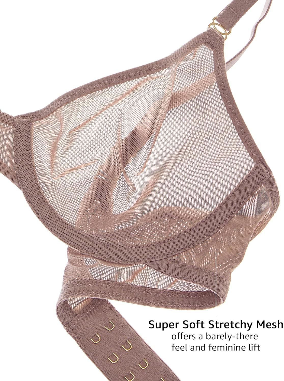 Women's Cosnufy Sheer Balconet - đánh giá và giá Demi Bra Balconette