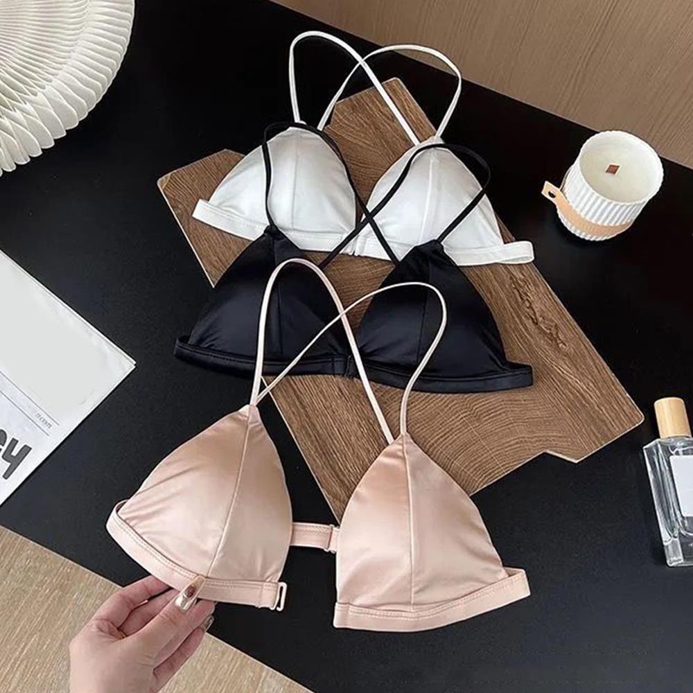 Sexy Satin Front Closure Bras  - đánh giá và giá Underwire Bra Padded