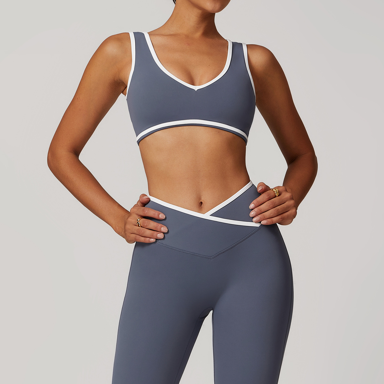 V-Neck Sports Bra Women Top Pu - đánh giá và giá Minimizer Bra Women