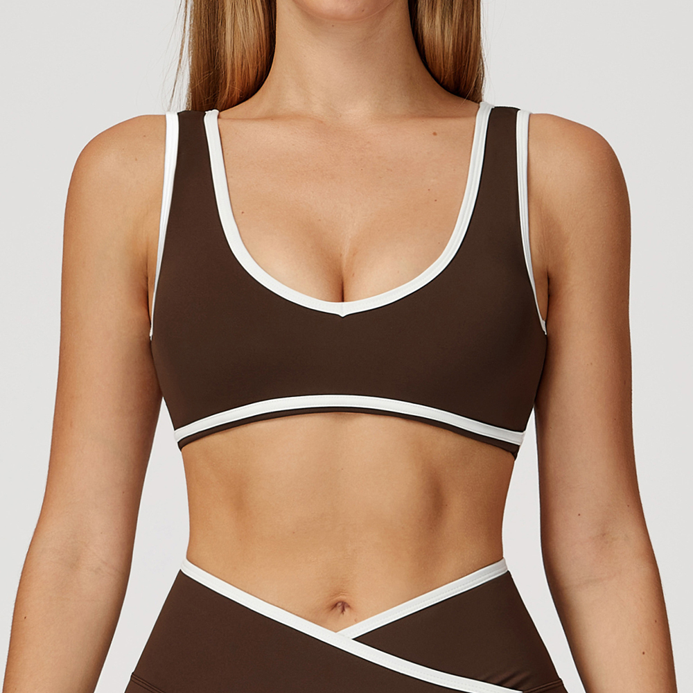 V-Neck Sports Bra Women Top Pu - đánh giá và giá Minimizer Bra Women