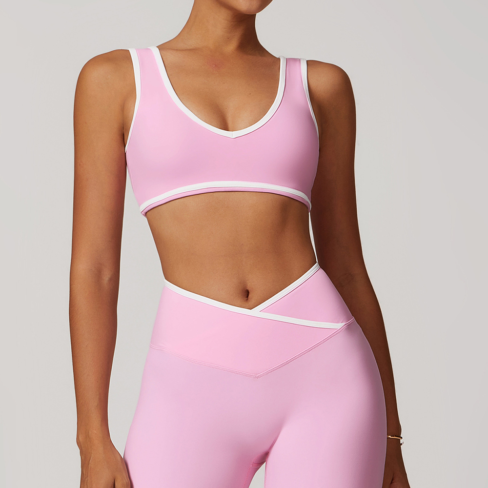 V-Neck Sports Bra Women Top Pu - đánh giá và giá Minimizer Bra Women