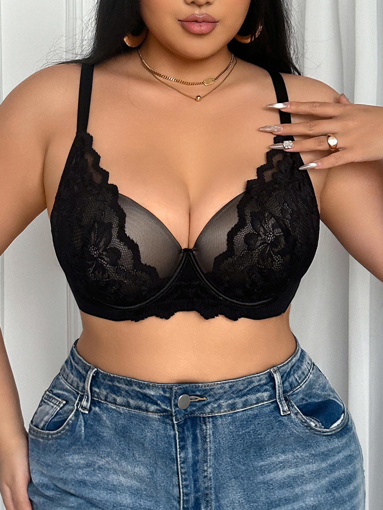 Wide Strap Plus Size Women Bra - đánh giá và giá Minimizer Bra Women