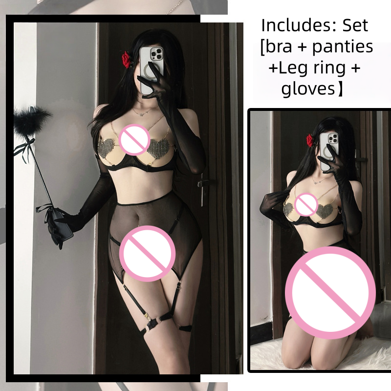 European and American Sexy Thr - đánh giá và giá Lace Bralette Set