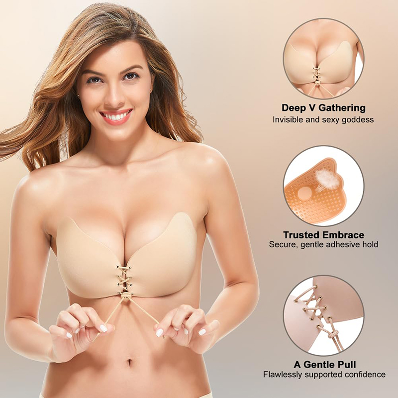 1/2 Pairs Women Summer Backles - đánh giá và giá Strapless Bra Adhesive