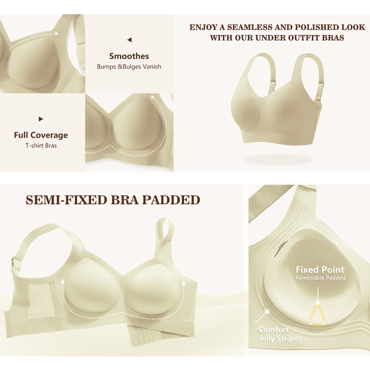 Women Wirefree Bras for Women  - đánh giá và giá Underwire Bra Padded