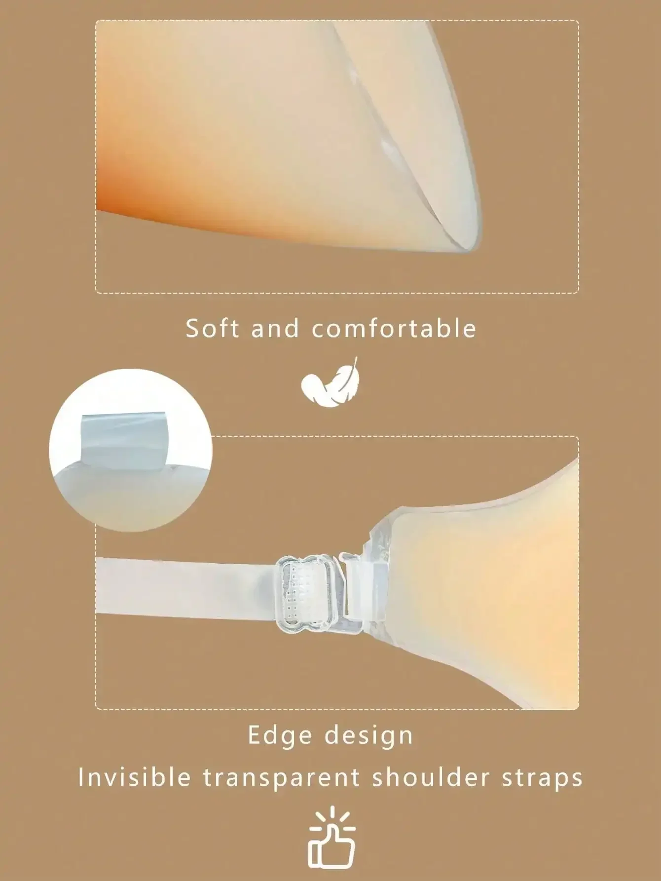 1pc Invisible Backless Straple - đánh giá và giá Push Up Bra Silicone