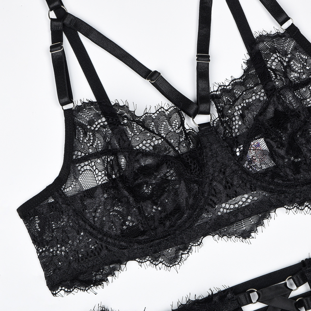 6pcs Sexy Lingerie Shaping Und - đánh giá và giá Sheer Mesh Bra