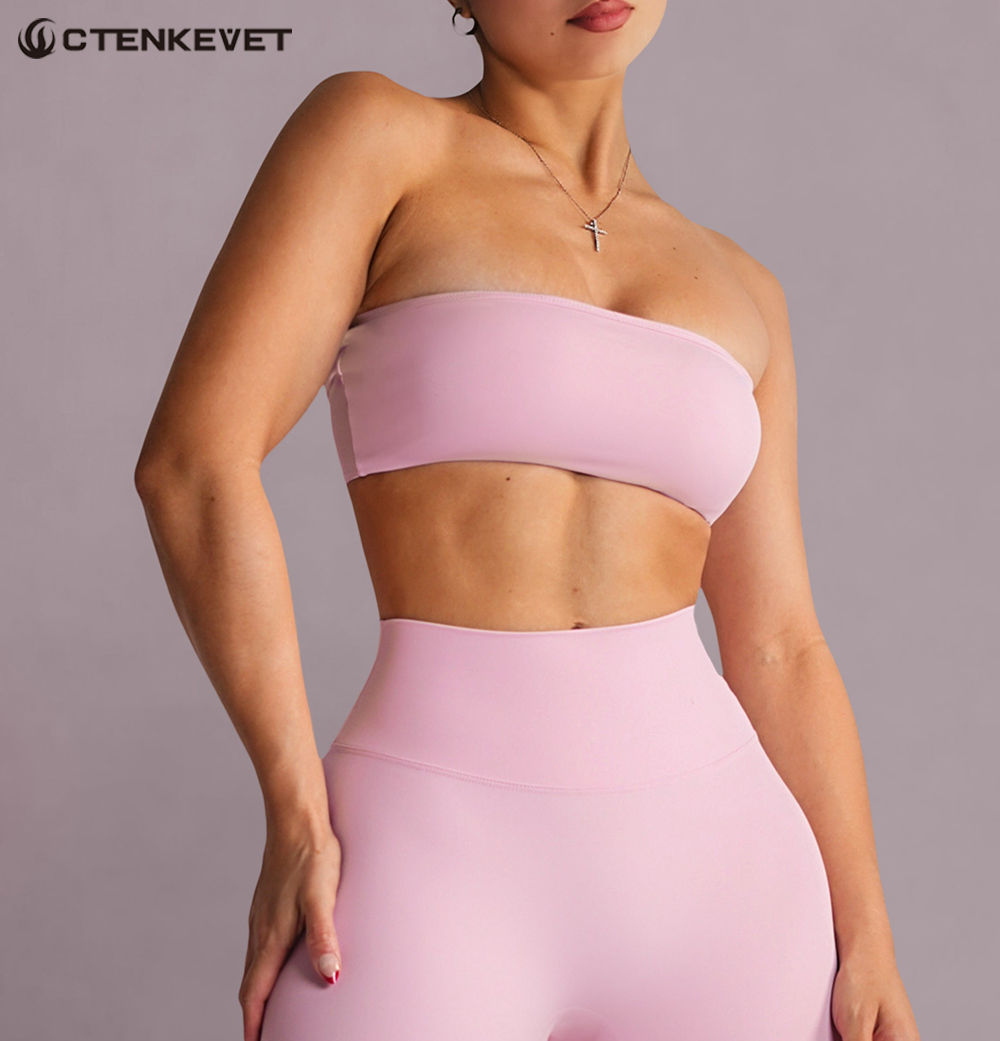 Strapless Sports Bra Gym Crop  - đánh giá và giá Sports Bra Racerback