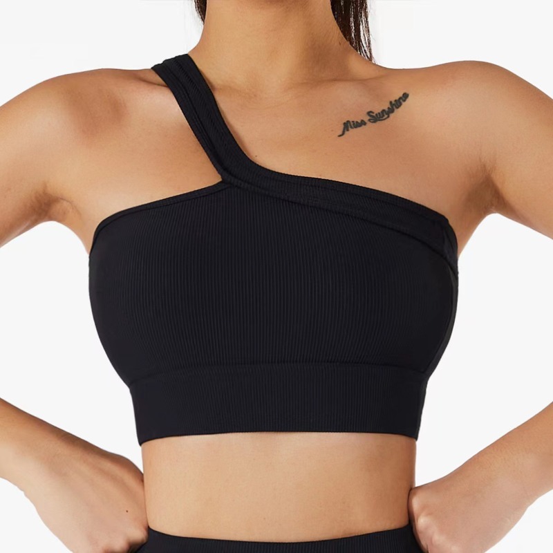 Women Single Shoulder Sexy Yog - đánh giá và giá T Shirt Bra Seamless