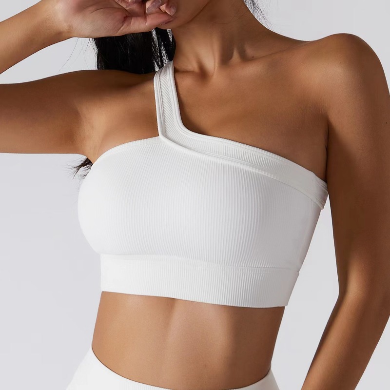 Women Single Shoulder Sexy Yog - đánh giá và giá T Shirt Bra Seamless