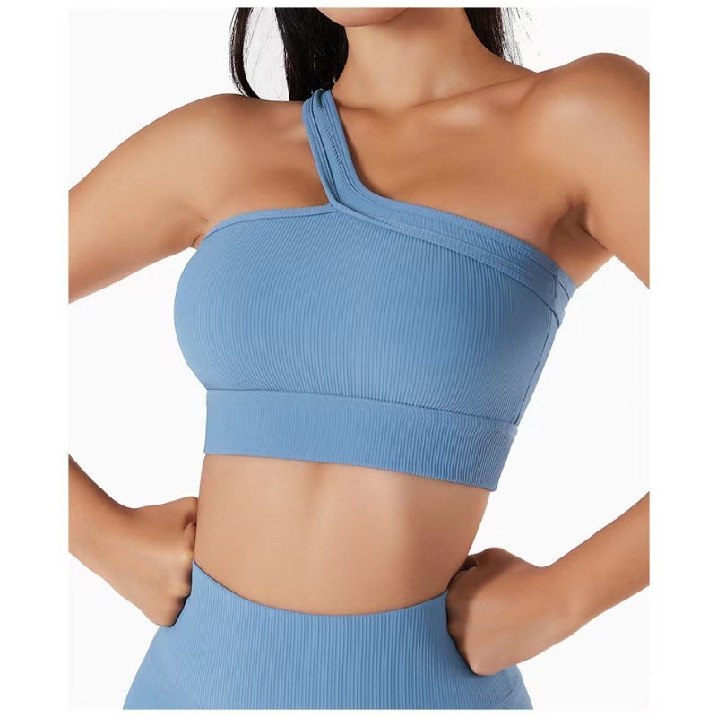 Women Single Shoulder Sexy Yog - đánh giá và giá T Shirt Bra Seamless