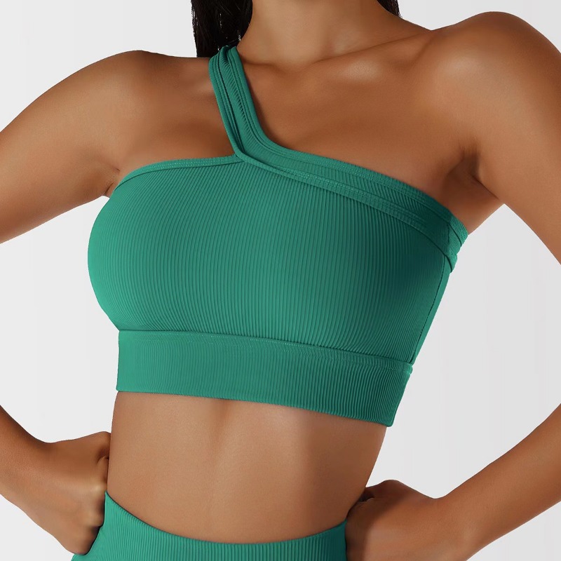 Women Single Shoulder Sexy Yog - đánh giá và giá T Shirt Bra Seamless
