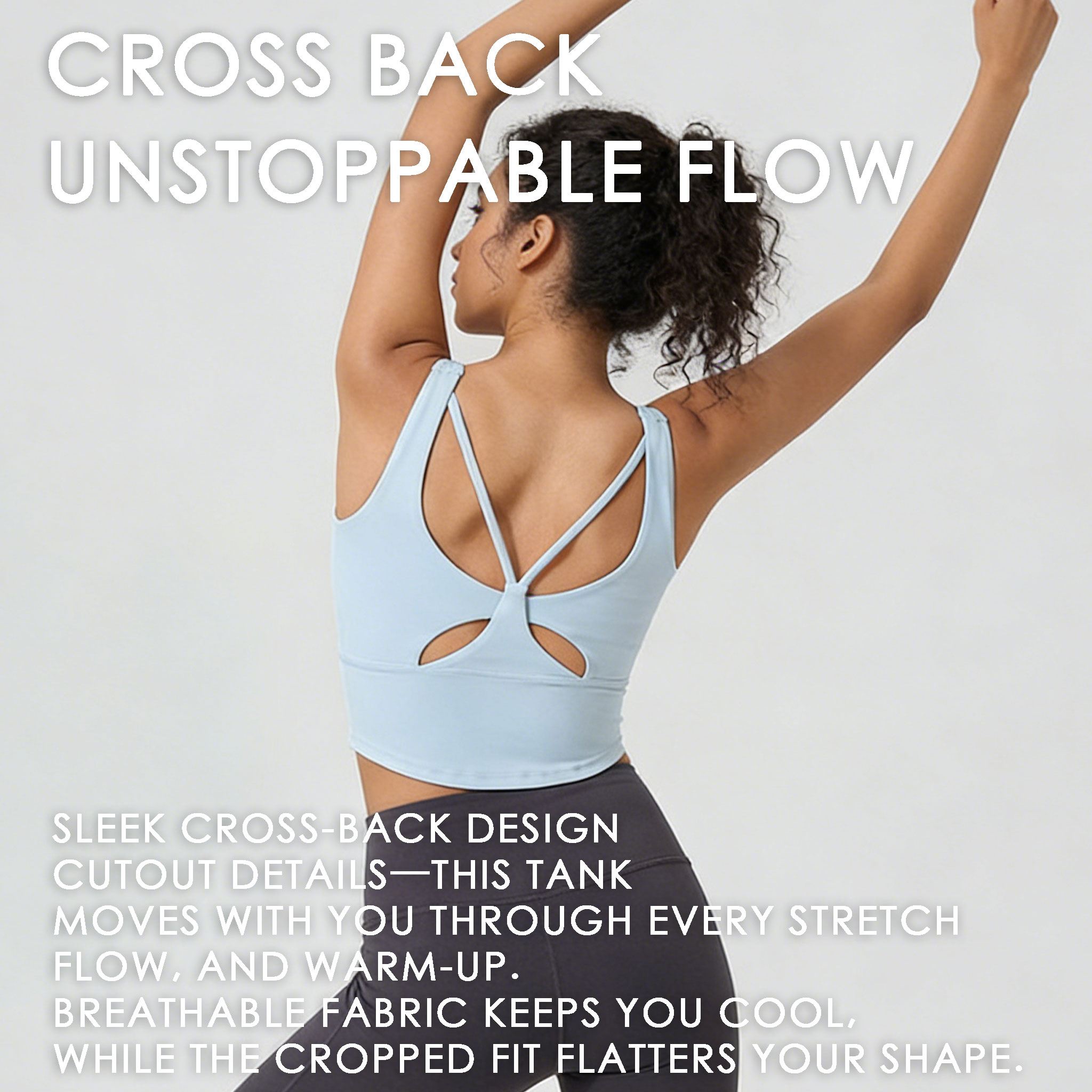 Women's Fixed Cup Yoga Sports  - đánh giá và giá Sports Bra Racerback