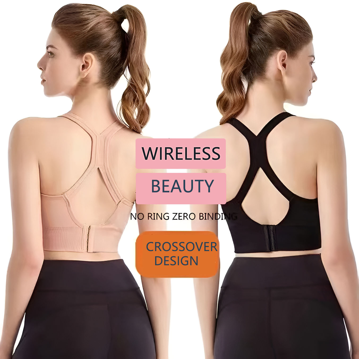Women's Cross Back Sports Bra  - đánh giá và giá Full Coverage Bra