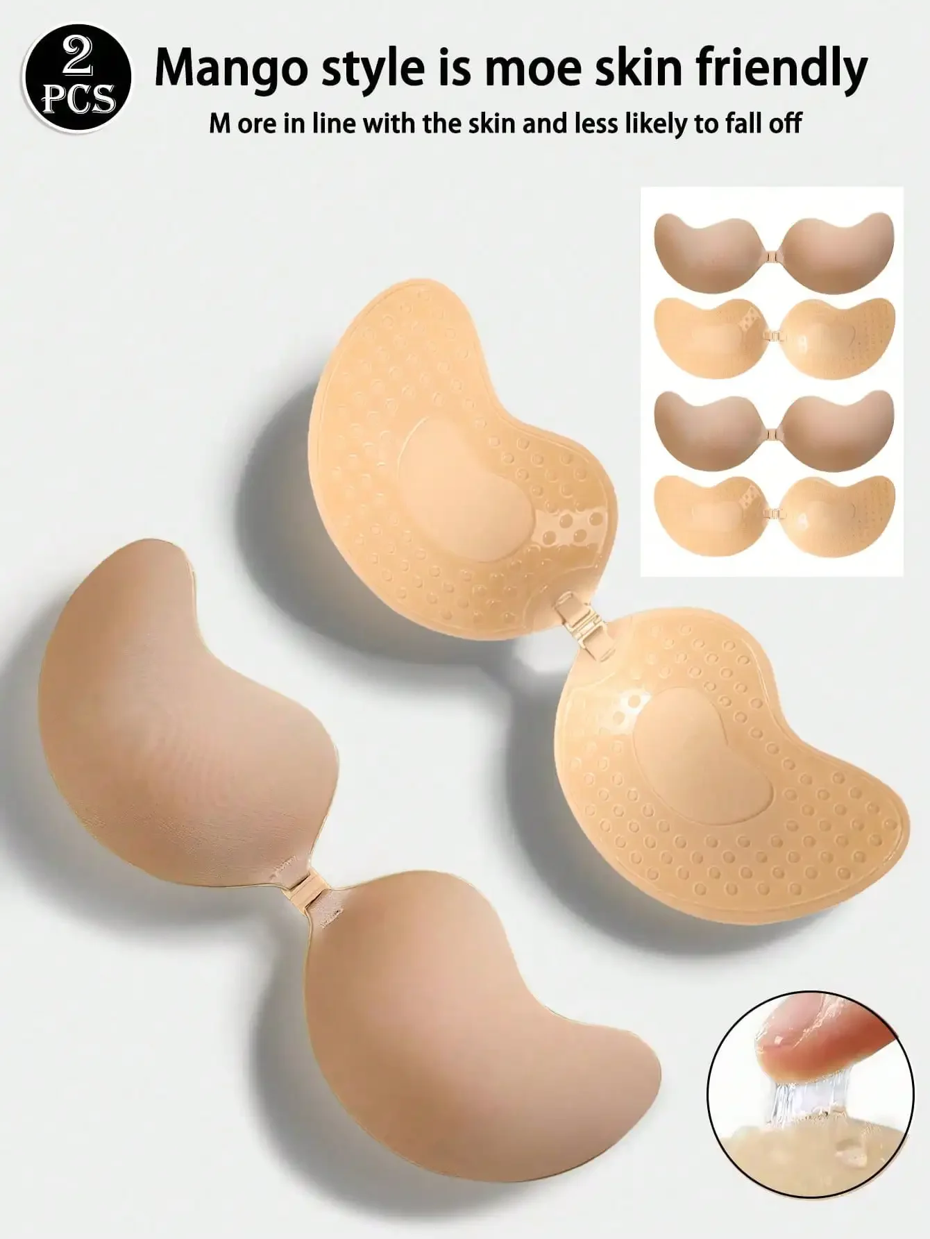 4pcs/Set (2 Black + 2 Nude) St - đánh giá và giá Strapless Bra Adhesive
