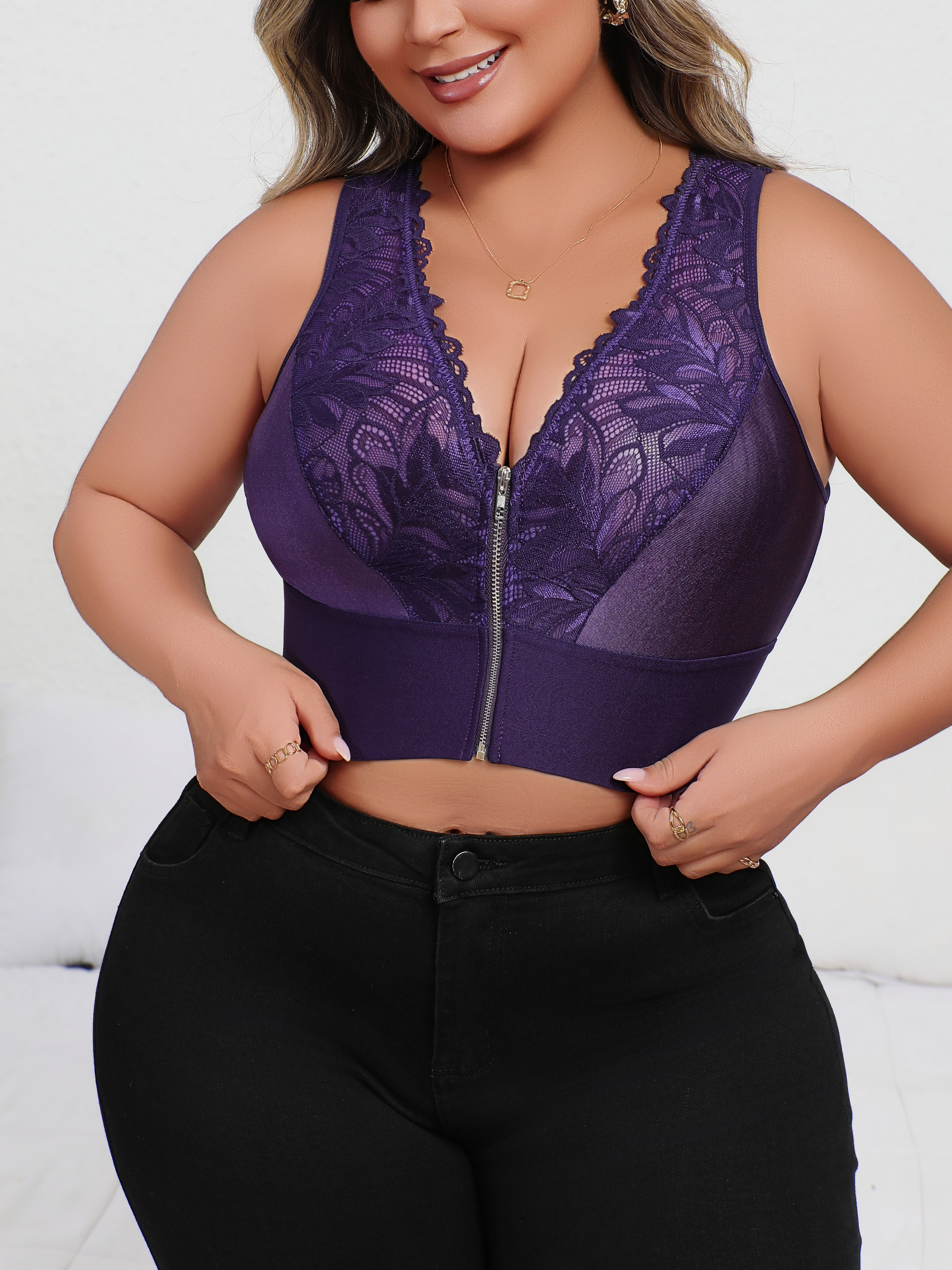 New Arrival Plus Size Sexy Pur - đánh giá và giá Plunge Bra Push Up