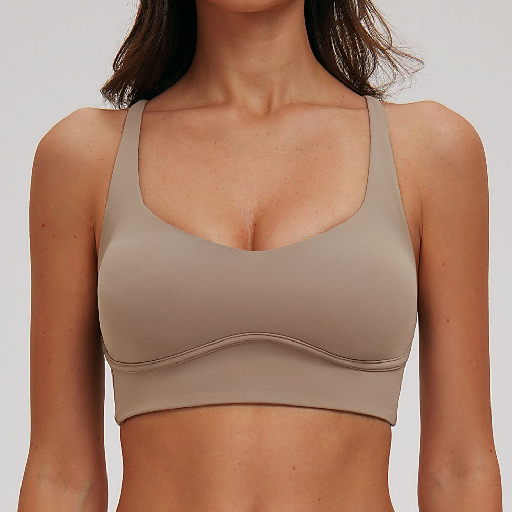 Sexy V-neck Sports Bra Yoga Un - đánh giá và giá Sports Bra Racerback