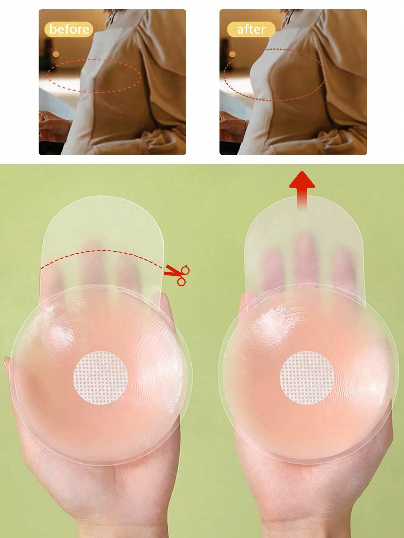 6.5cm Invisible Silicone Breas - đánh giá và giá Strapless Bra Adhesive